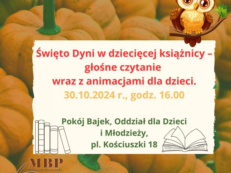 Plakat Święta Dyni w MBP