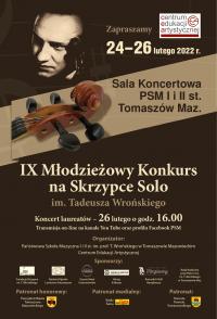 IX Młodzieżowy Konkurs na Skrzypce Solo w PSM