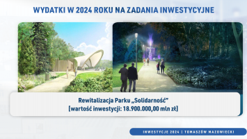 Inwestycje w Tomaszowie na 2024 rok! 
