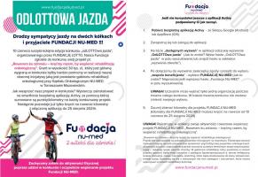 Pomóżmy Fundacji NU-MED. w „kręceniu” kilometrów na rowerach!